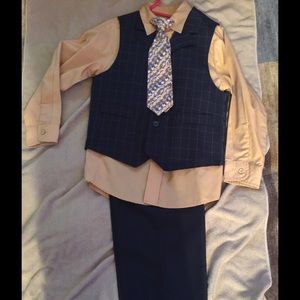 Boys George 4-Piece Vest Suit