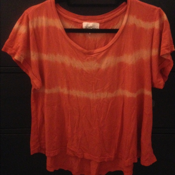 Flowy Orange Crop Top