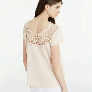 Annt Taylor lace yoke tee