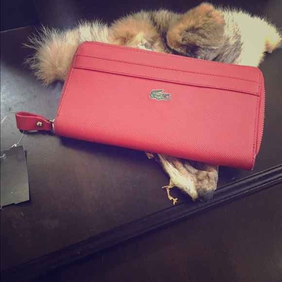 Lacoste rusty red wallet