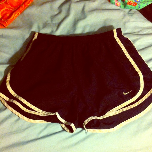 Black nike running shorts