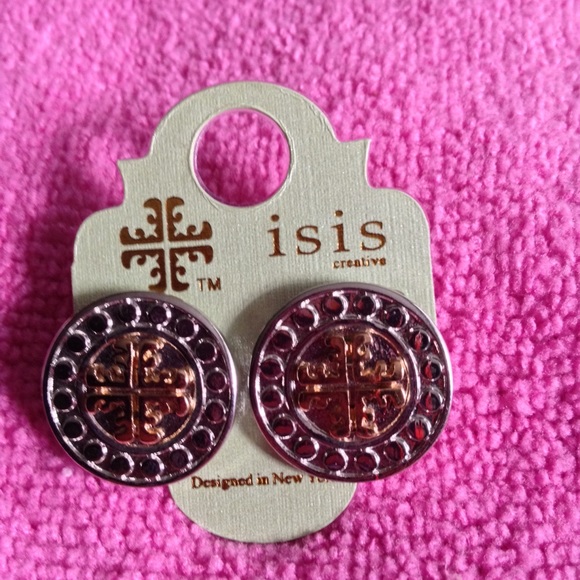 Silver pierced earrings