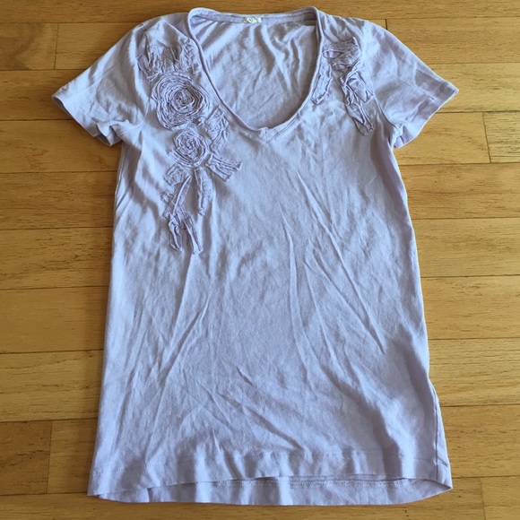 J. Crew Lavender Tee Size S