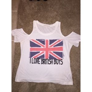 "I love British Boys" top