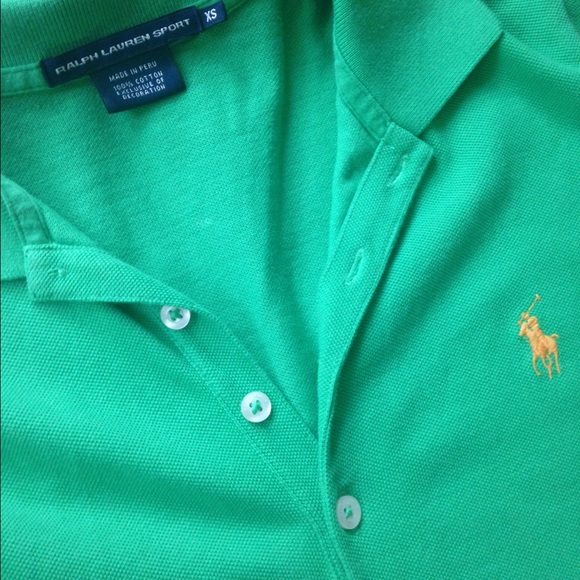 Ralph Lauren Sport Polo Shirtdress - stem green