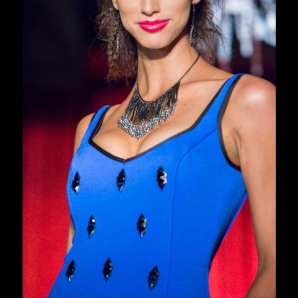 Tracy Reese Blue Neoprene dress