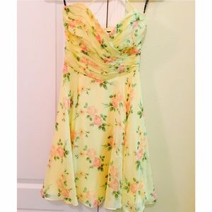 Betsey Johnson Yellow Flower Dress