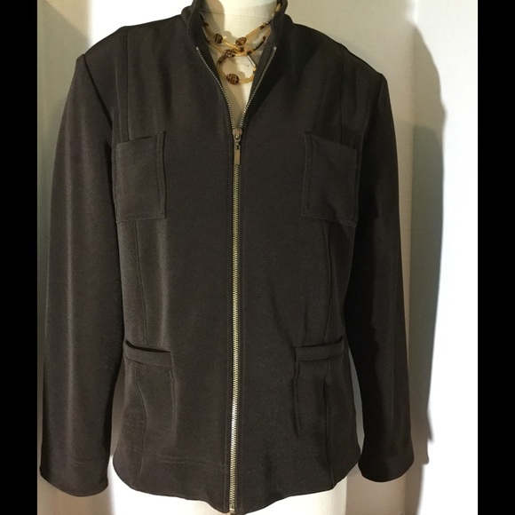✅ Chico's "Dark Chocolate" Jacket