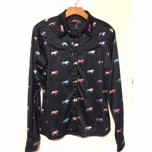 Dreamy & Groovy Wrangler Western Rainbow Shirt