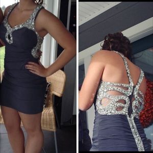 Grey homecoming dress