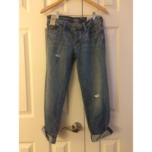 NEW loft boyfriend jeans PETITE