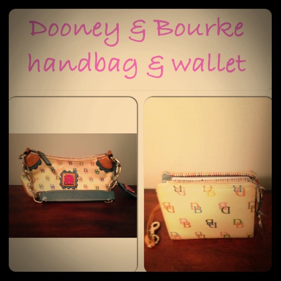 Authentic Dooney & Bourke "IT" handbag & wallet