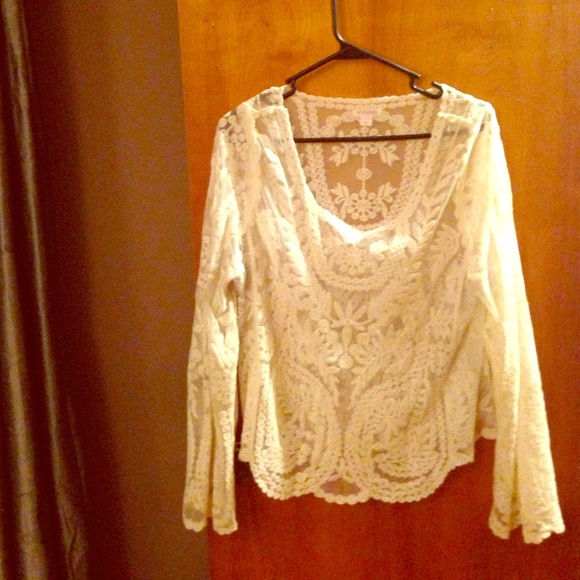 Lace top.