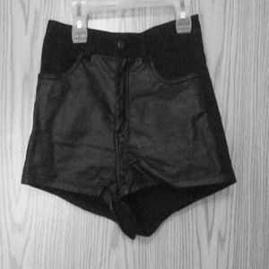 Black high waisted shorts