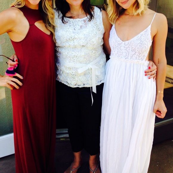 XX The AILANI blossom Backless maxi dress - IVORY - Picture 3 of 4