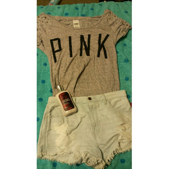 ** trading*** Pink top with sequenced sleeve