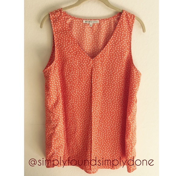 Daniel Rainn Orange Heart Top