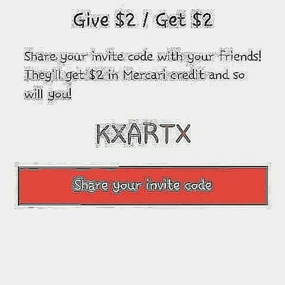 Join Mercarii using this code its dope