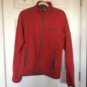 Patagonia red better sweater fleece synchilla