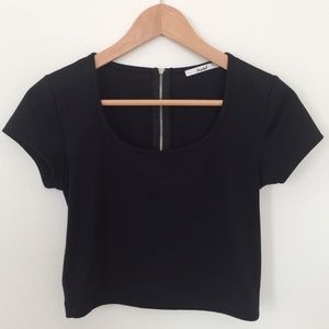 Black Crop Top
