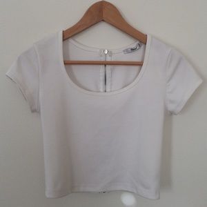 White Crop Top