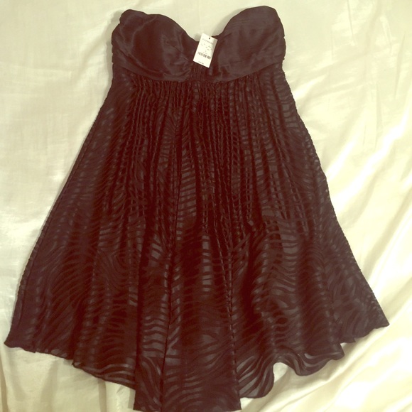 Stunning Black Express Strapless Dress