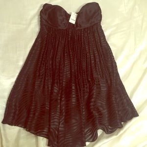 Stunning Black Express Strapless Dress