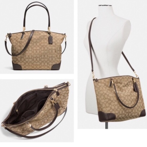 Coach carryall signature large canvass bag nwt - Picture 1 of 3