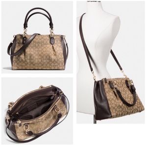 Coach bag carryall signature canvass nwt