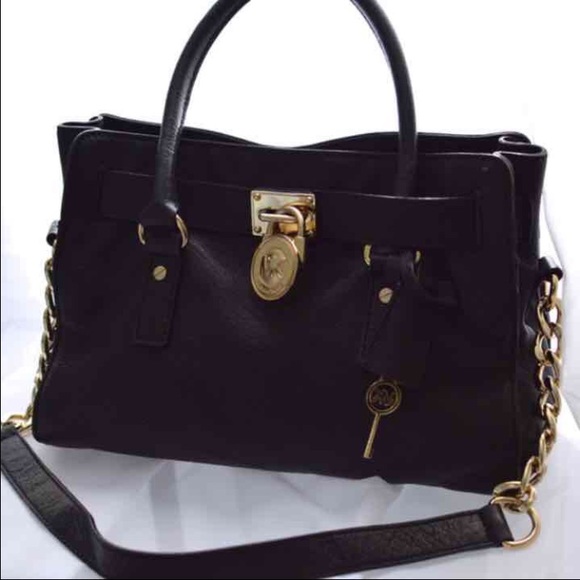 Michael kors black hamilton bag - Picture 1 of 3