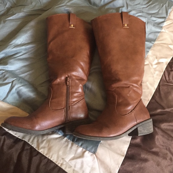 Tall wide calf boots