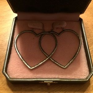 Juicy Couture Silver Heart Earrings
