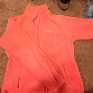 Melon colored Columbia jacket