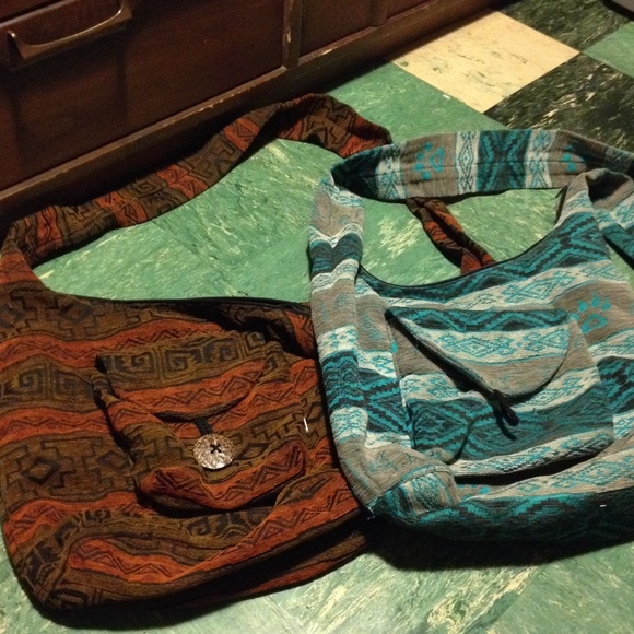 Two cross body hippie purses. Bundle!