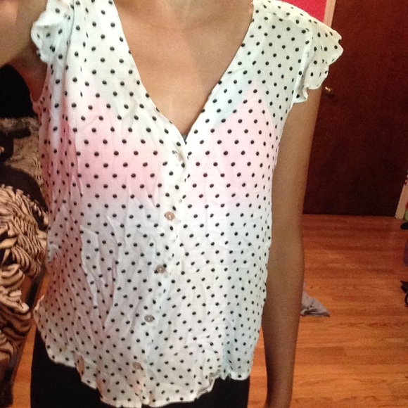 Polka dot blouse