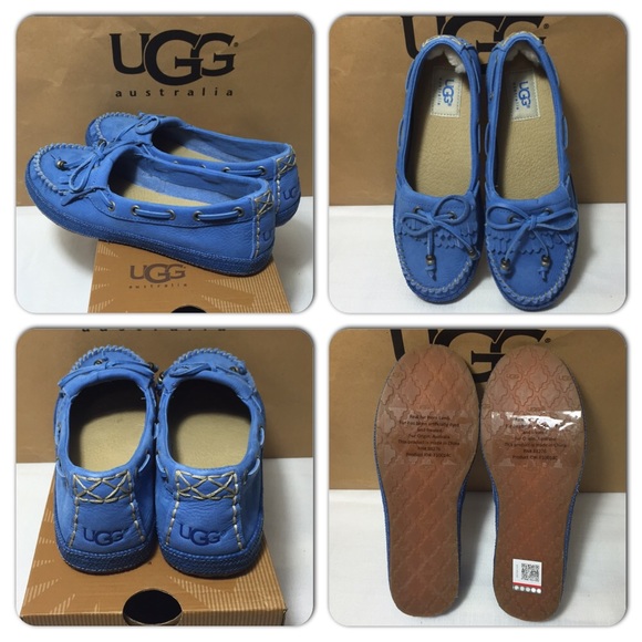 Ugg Australia Drina blue flats NIB - Picture 1 of 3