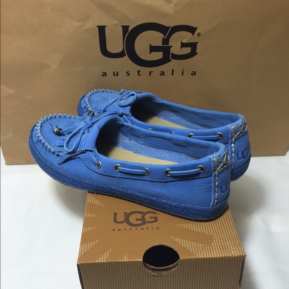 Ugg Australia Drina blue flats NIB - Picture 2 of 3
