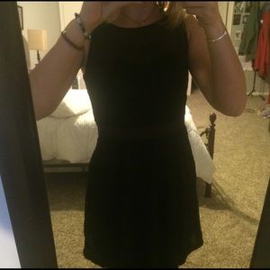 Sleeveless black dress