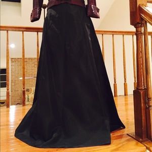 Black special occasion maxi skirt.