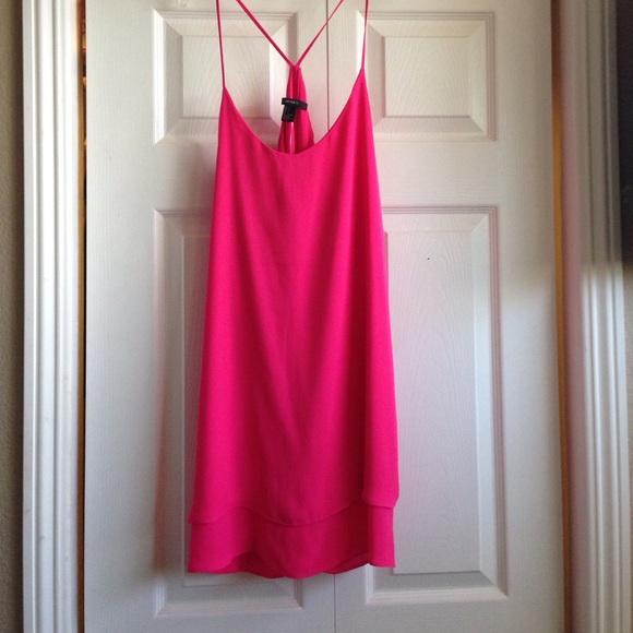 Hot pink dress