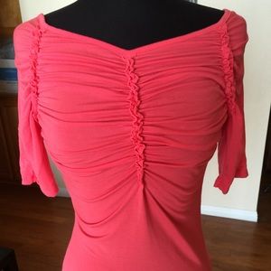 Coral knit top. Size S.