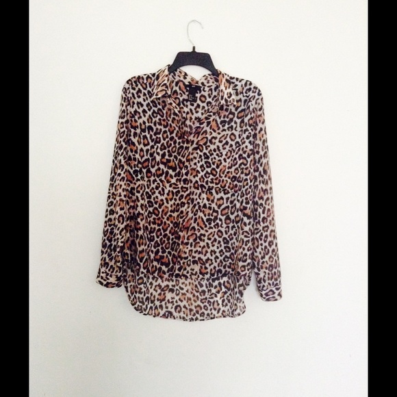 H&M Leo print blouse