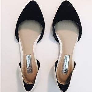 INC black & white flats