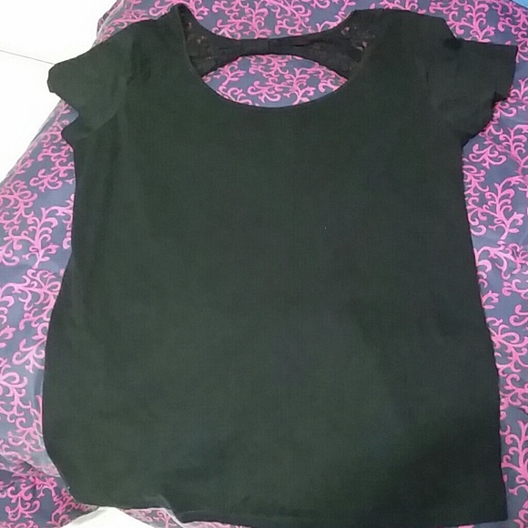 ***Black tee with design in the back***