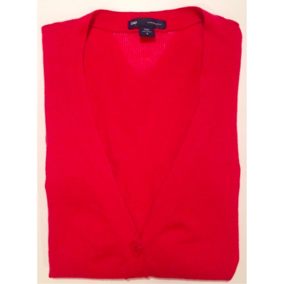 gap cardigan. 100% combed cotton. small.