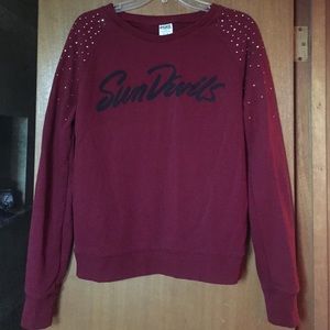 Maroon Pink ASU Sun Devils sweatshirt