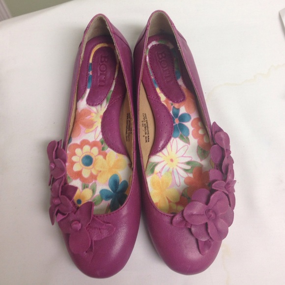 Magenta "Born" brand flat shoes