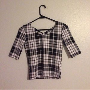Plaid crop top - Charlotte Russe