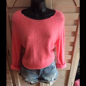 Pink sweater top