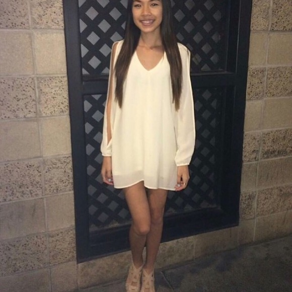 TOBI cold shoulder dress